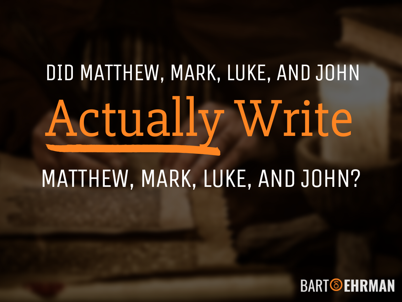 Did Matthew Mark Luke and John Write the Gospels ThriveCart Cover