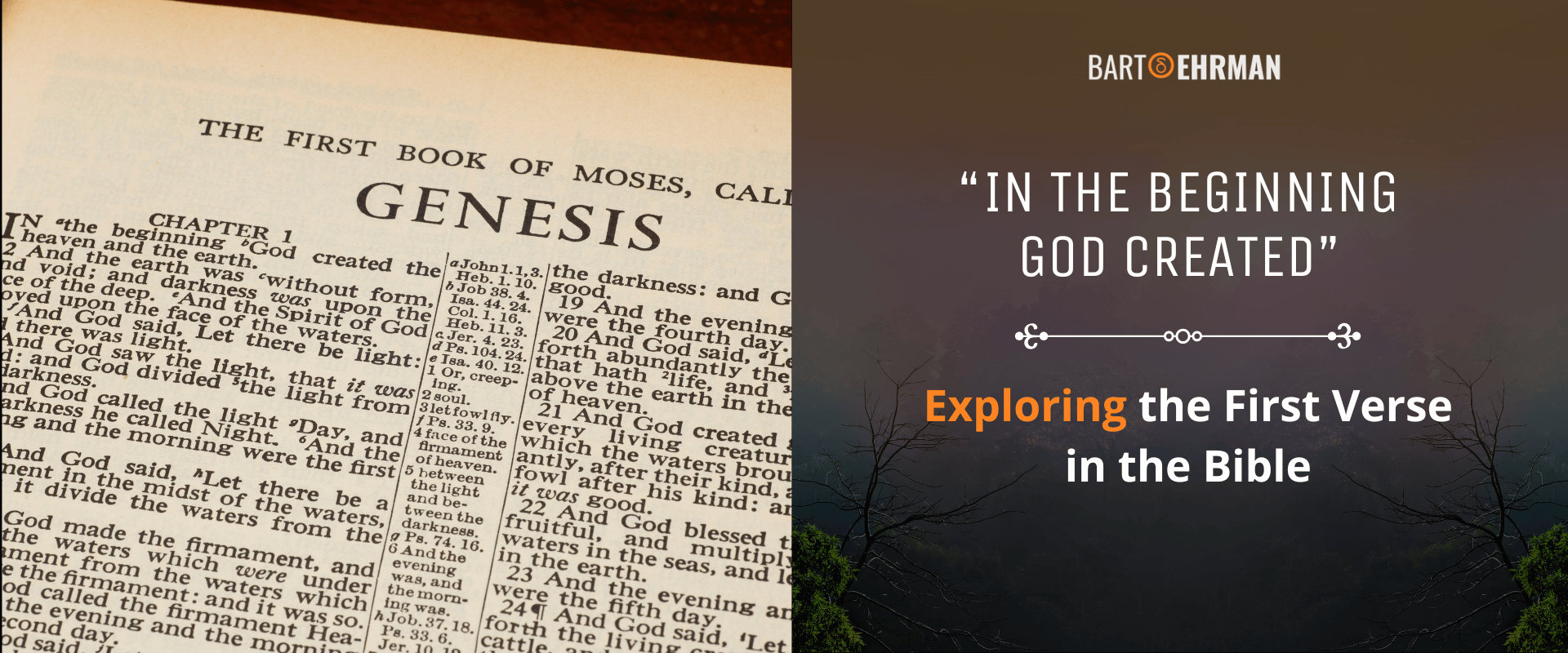 In the Beginning God Created