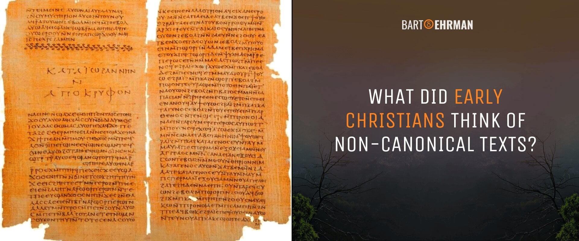 What did early Christians think of non-canonical texts What did early Christians think of non-canonical texts