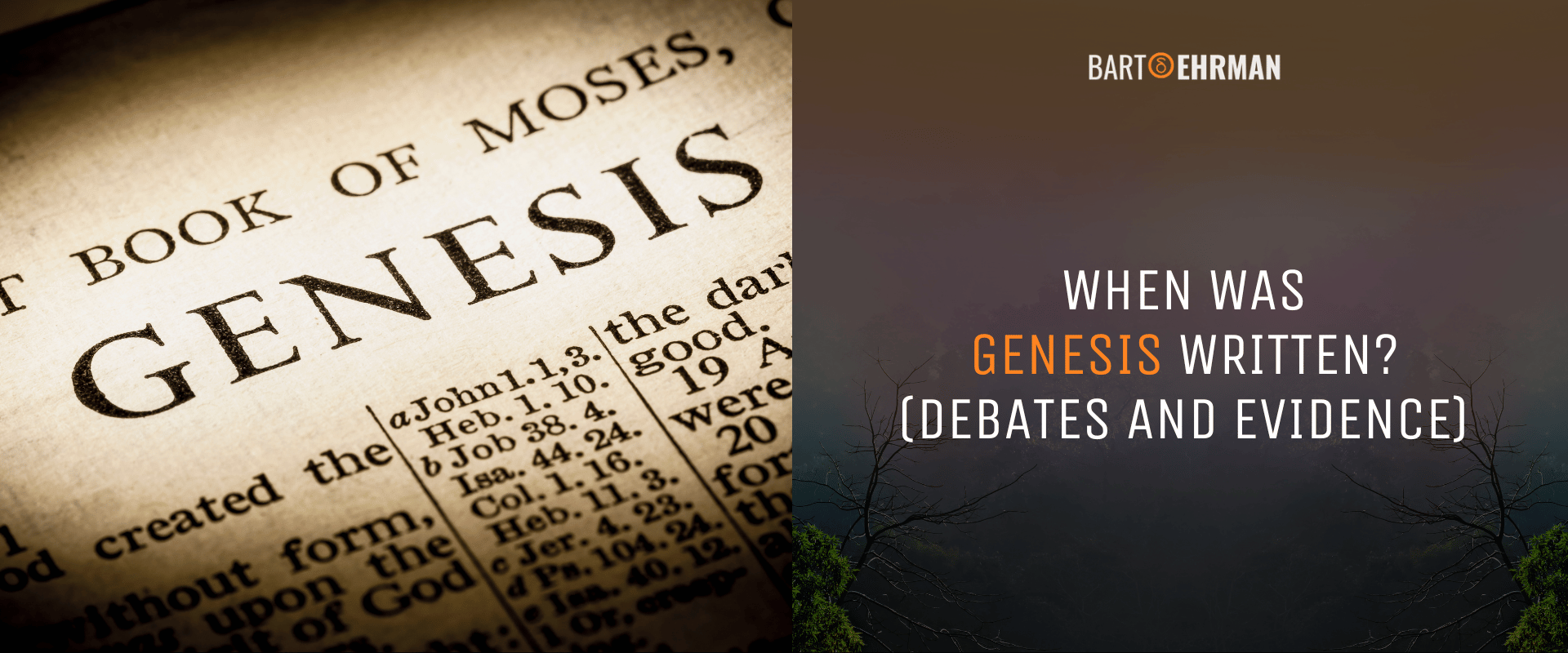 When Was Genesis Written