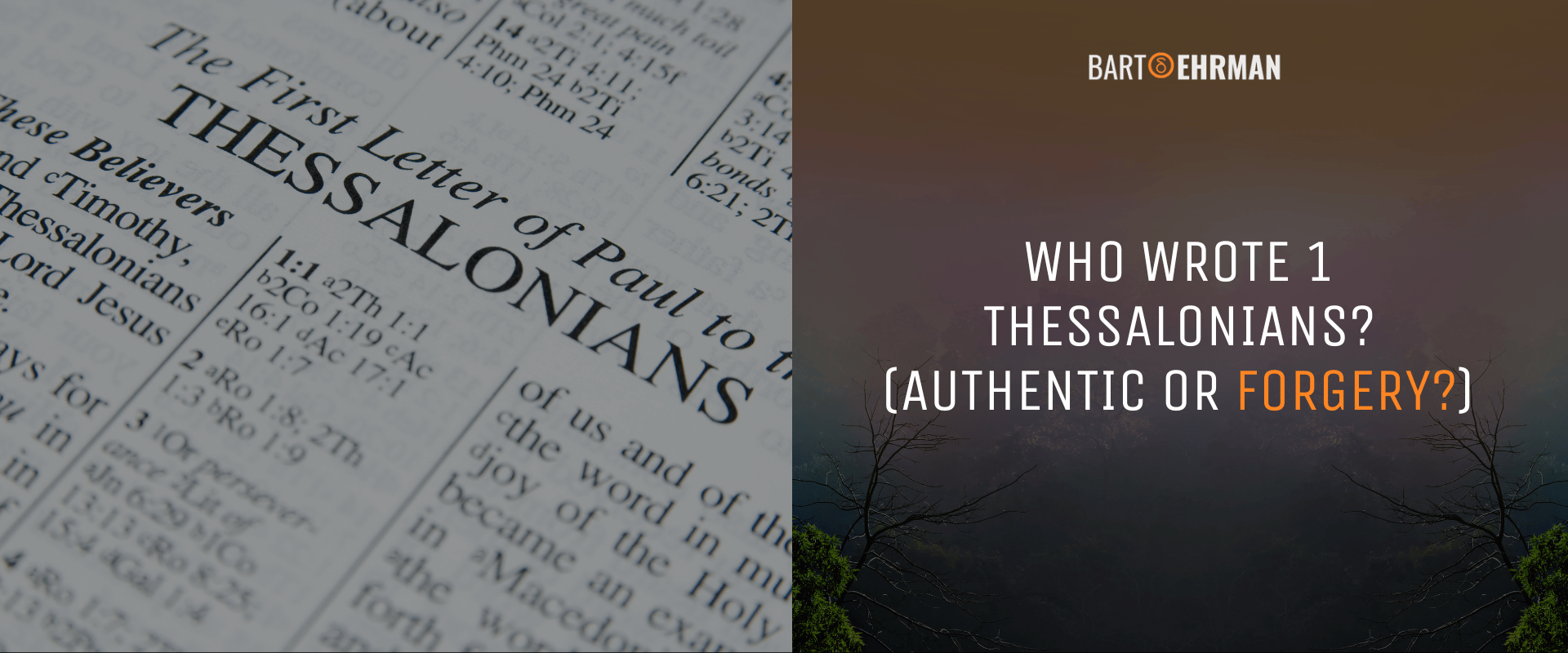 Who wrote 1 Thessalonians