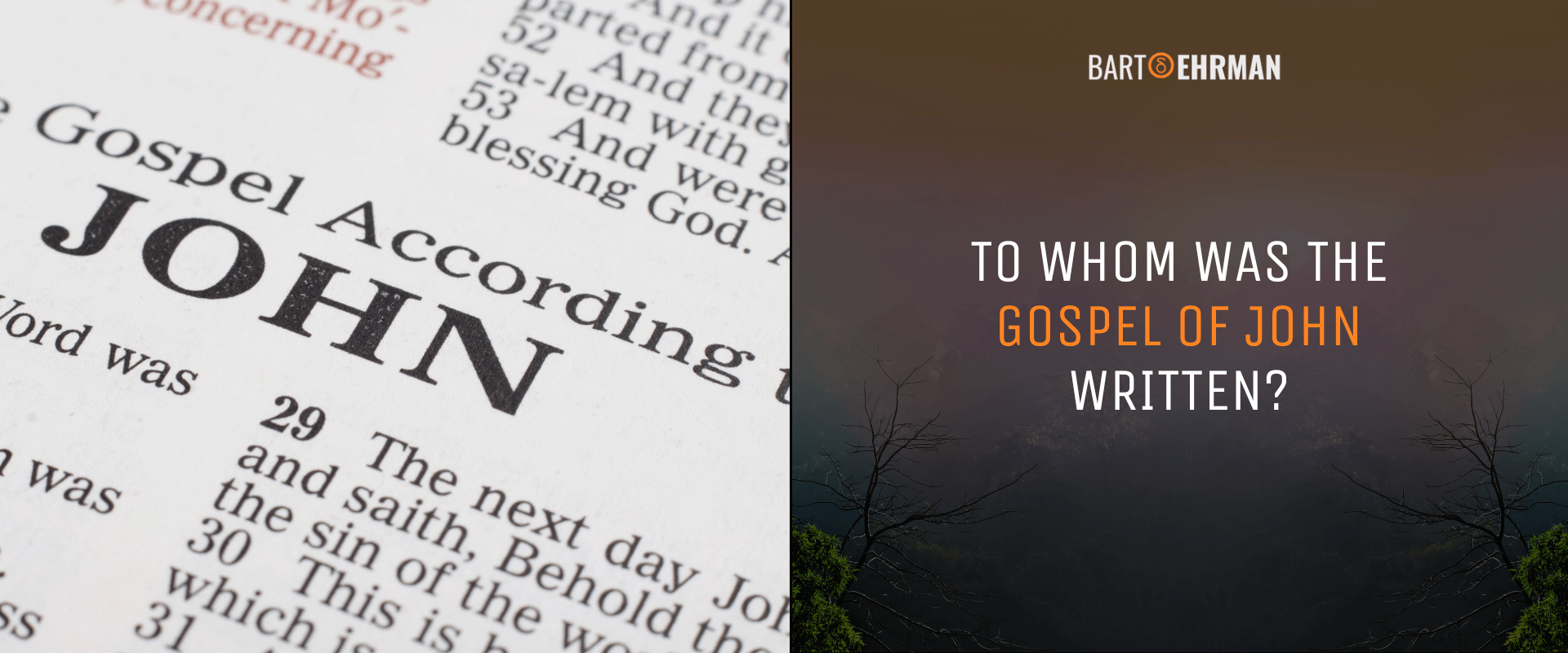 to whom was the gospel of john written