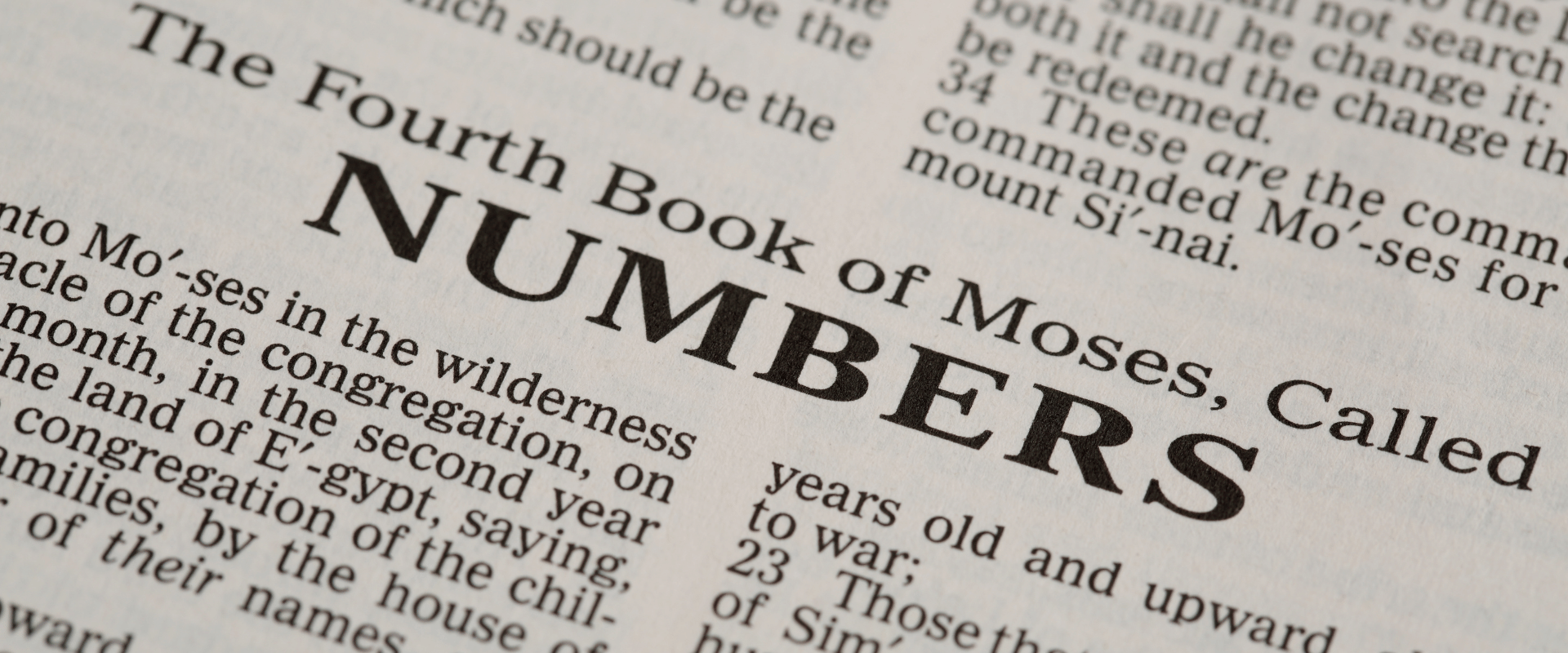 why is it called Numbers why is it called Numbers